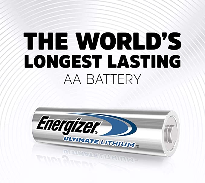 Energizer Ultimate Lithium AA Batteries Pack of 4