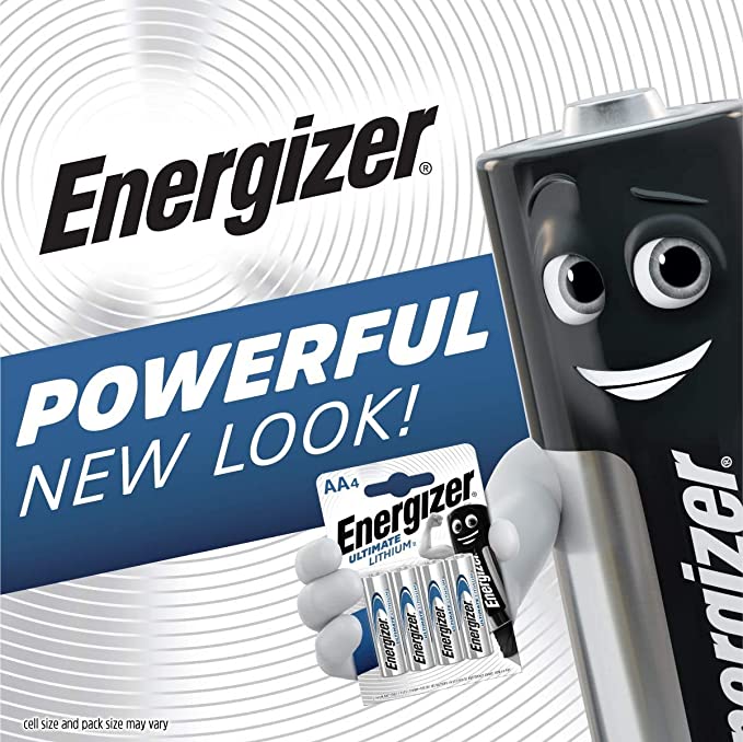 Energizer Ultimate Lithium AA Batteries Pack of 4