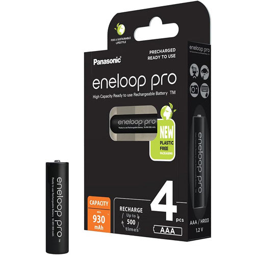 Panasonic eneloop Rechargeable AAA 930Mah Batteries pack of 4