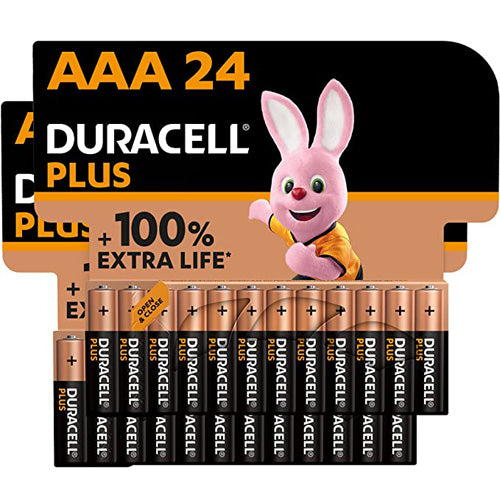 Duracell Plus AAA Alkaline Batteries Pack of 24