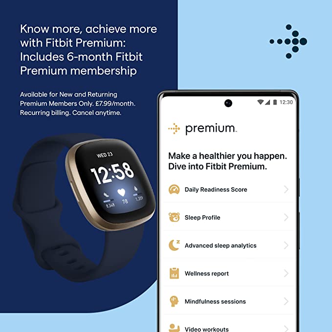 Fitbit Versa 3 Health & Fitness Smartwatch